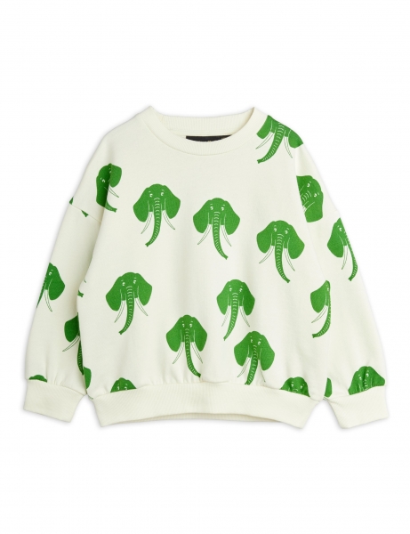 MINI RODINI Sweatshirt Elephants - off white